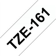 Brother TZE-161 ruban d'étiquette Noir sur transparent