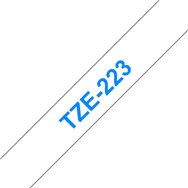 Brother TZE-223 ruban d'étiquette Bleu sur blanc