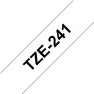 Brother TZE-241 ruban d'étiquette Noir sur blanc