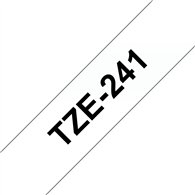 Brother TZE-241 ruban d'étiquette Noir sur blanc