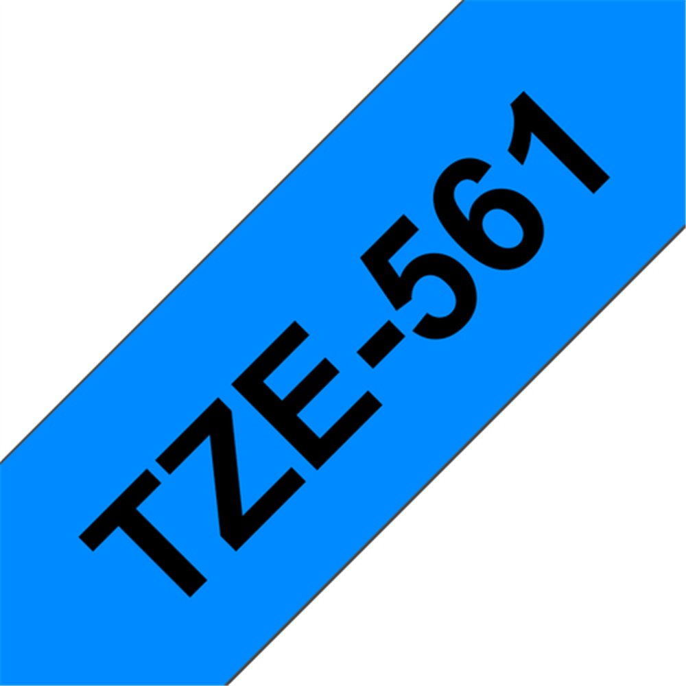 Brother TZE-561 ruban d'étiquette Noir sur bleu