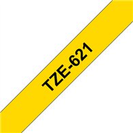 Brother TZE-621 ruban d'étiquette Noir sur jaune