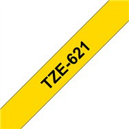 Brother TZE-621 ruban d'étiquette Noir sur jaune