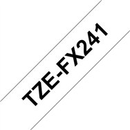 Brother TZE-FX241 ruban d'étiquette Noir sur blanc TZ