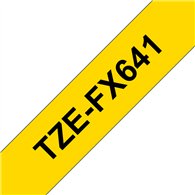 Brother TZE-FX641 ruban d'étiquette Noir sur jaune TZ