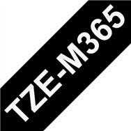 Brother TZE-M365 ruban d'étiquette Blanc sur noir