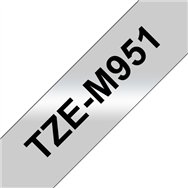 Brother TZE-M951 ruban d'étiquette Noir sur argent
