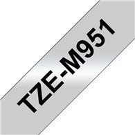 Brother TZE-M951 ruban d'étiquette Noir sur argent