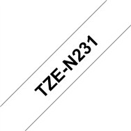 Brother TZE-N231 ruban d'étiquette Noir sur blanc TZ
