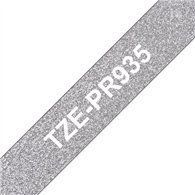 Brother TZE-PR935 ruban d'étiquette Blanc sur argent