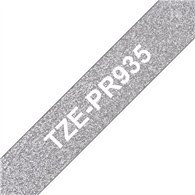Brother TZE-PR935 ruban d'étiquette Blanc sur argent