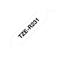 Brother TZE-R231 ruban d'étiquette Noir sur blanc