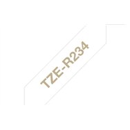Brother TZE-R234 ruban d'étiquette Doré sur blanc
