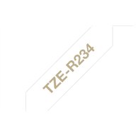 Brother TZE-R234 ruban d'étiquette Doré sur blanc