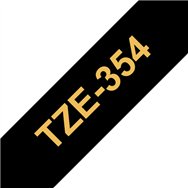 Brother TZE-R354 ruban d'étiquette Or sur noir