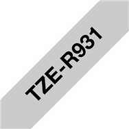 Brother TZE-R931 ruban d'étiquette Noir sur argent