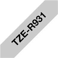 Brother TZE-R931 ruban d'étiquette Noir sur argent