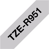 Brother TZE-R951 ruban d'étiquette Noir sur argent