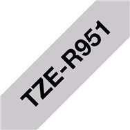Brother TZE-R951 ruban d'étiquette Noir sur argent