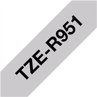 Brother TZE-R951 ruban d'étiquette Noir sur argent