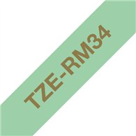 Brother TZE-RM34 ruban d'étiquette Couleur or sur menthe