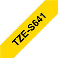 Brother TZE-S641 ruban d'étiquette Noir sur jaune TZ