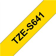 Brother TZE-S641 ruban d'étiquette Noir sur jaune TZ