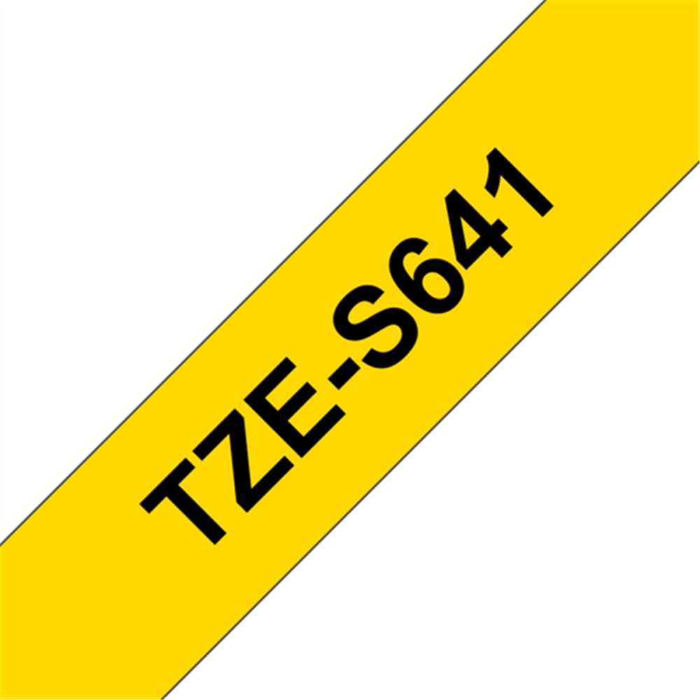Brother TZE-S641 ruban d'étiquette Noir sur jaune TZ