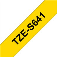 Brother TZE-S641 ruban d'étiquette Noir sur jaune TZ