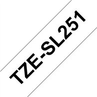 Brother TZESL251 ruban d'étiquette Noir sur blanc