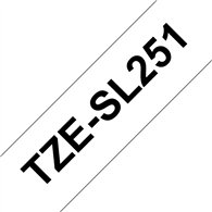 Brother TZESL251 ruban d'étiquette Noir sur blanc