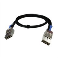 QNAP CAB-PCIE10M-8644-8X câble Serial Attached SCSI (SAS) 1 m Noir
