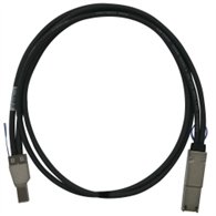QNAP CAB-SAS05M-8644-8088 câble Serial Attached SCSI (SAS) 1 m Noir, Métallique