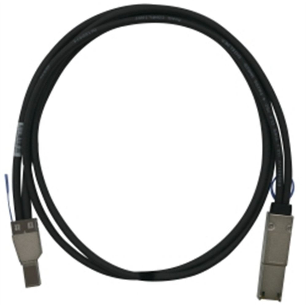 QNAP CAB-SAS05M-8644-8088 câble Serial Attached SCSI (SAS) 1 m Noir, Métallique