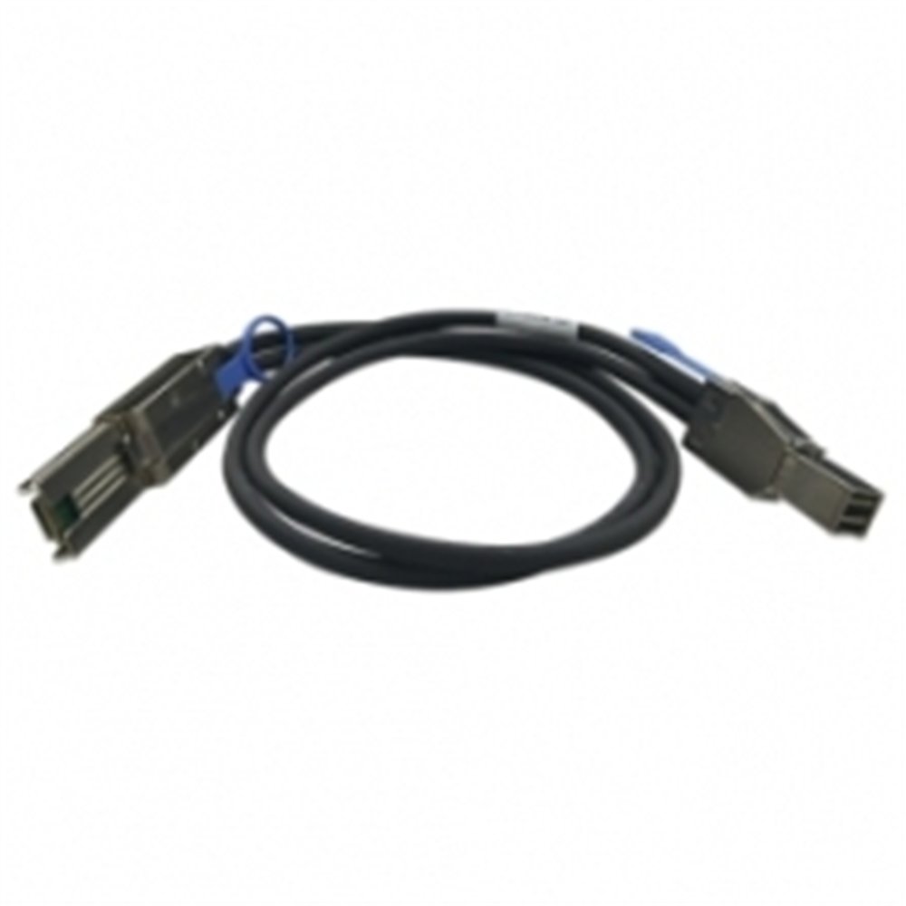 QNAP CAB-SAS20M-8644-8088 câble Serial Attached SCSI (SAS) 2 m Noir, Métallique