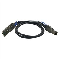 QNAP CAB-SAS30M-8644-8088 câble Serial Attached SCSI (SAS) 1 m Noir, Métallique