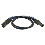 QNAP CAB-SAS30M-8644-8088 câble Serial Attached SCSI (SAS) 1 m Noir, Métallique
