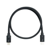 QNAP CAB-TBT4-0M5 Câble Thunderbolt 0,5 m 40 Gbit/s Noir