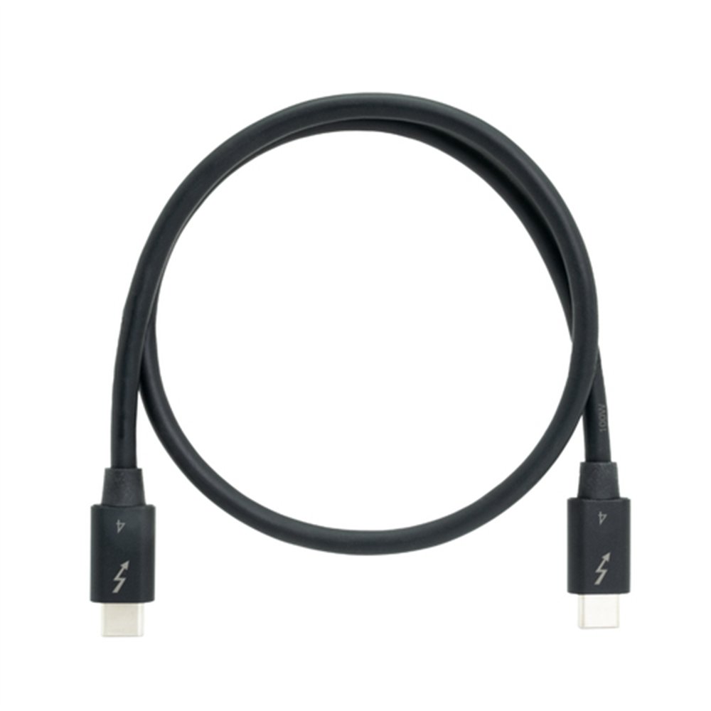 QNAP CAB-TBT4-0M5 Câble Thunderbolt 0,5 m 40 Gbit/s Noir