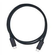 QNAP USB3.1 GEN2 10G 1.0M TYPE-C TO TYPE-C CABLE câble USB USB 3.2 Gen 2 (3.1 Gen 2) 1 m USB C 10 Gbit/s Noir