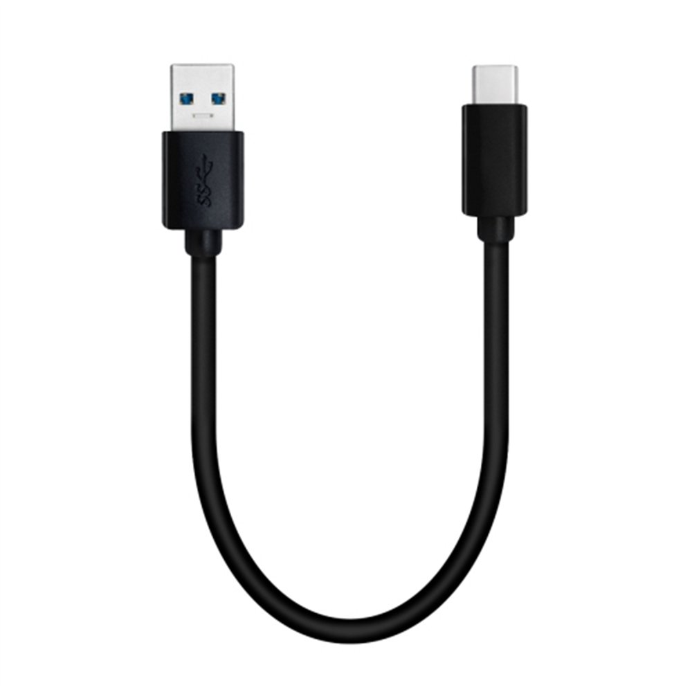 QNAP USB 3.0 5G 0.2M TYPE-A TO TYPE-C CABLE câble USB USB 3.2 Gen 1 (3.1 Gen 1) 0,2 m USB A USB C 5 Gbit/s Noir