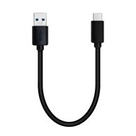 QNAP USB 3.0 5G 0.2M TYPE-A TO TYPE-C CABLE câble USB USB 3.2 Gen 1 (3.1 Gen 1) 0,2 m USB A USB C 5 Gbit/s Noir