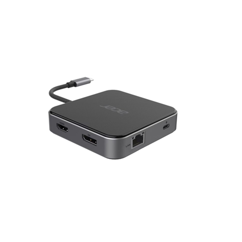 Acer 7-in-1 USB 4 Dongle Avec fil USB4 Noir, Argent