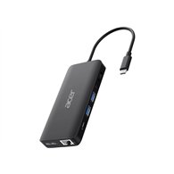 Acer USB Type-C Dongle 12-in-1 Black Avec fil USB 3.2 Gen 1 (3.1 Gen 1) Type-C Noir