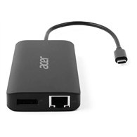 Acer USB Type-C Dongle 12-in-1 Black Avec fil USB 3.2 Gen 1 (3.1 Gen 1) Type-C Noir