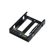QNAP QDA-A2AR Boîtier de disques de stockage Boîtier disque dur/SSD Noir 2.5"