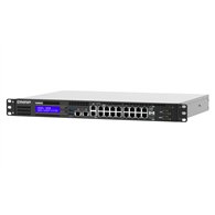 QNAP QGD-1602P Géré L2 Gigabit Ethernet (10/100/1000) Connexion Ethernet, supportant l'alimentation via ce port (PoE) 1U Noir,