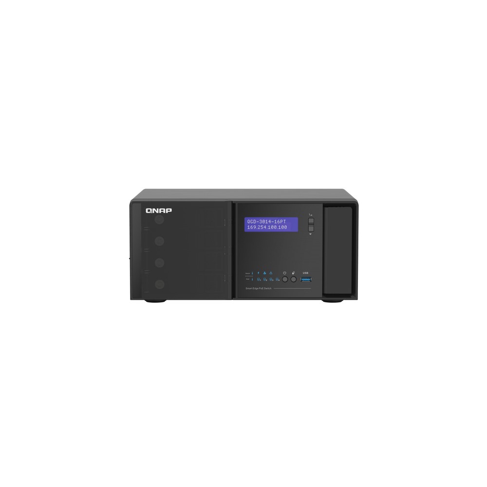 QNAP QGD-3014-16PT-8G commutateur réseau Géré Gigabit Ethernet (10/100/1000) Connexion Ethernet, supportant l'alimentation via
