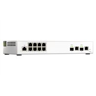 QNAP QSW-M2108-2C commutateur réseau Géré L2 2.5G Ethernet (100/1000/2500) Gris, Blanc