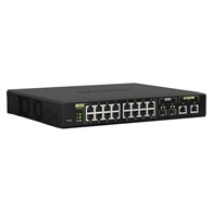 QNAP QSW-M2116P-2T2S commutateur réseau Géré L2 2.5G Ethernet Connexion Ethernet, supportant l'alimentation via ce port (PoE)
